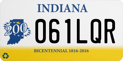 IN license plate 061LQR