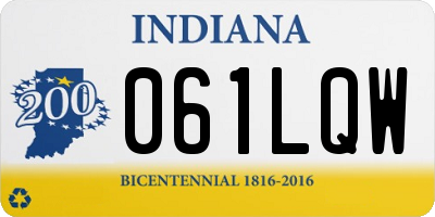 IN license plate 061LQW