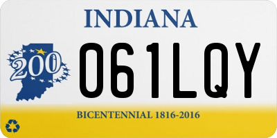IN license plate 061LQY