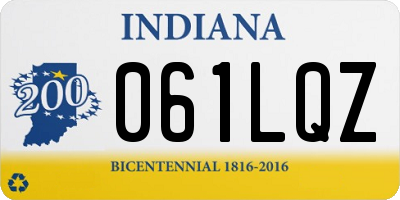 IN license plate 061LQZ