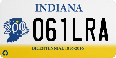 IN license plate 061LRA
