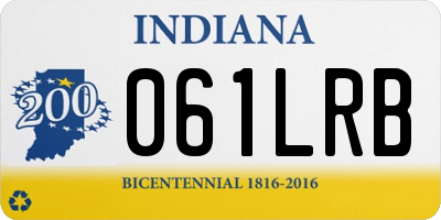 IN license plate 061LRB