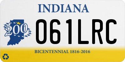 IN license plate 061LRC