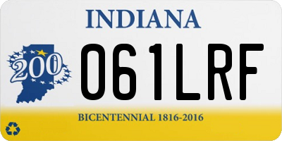 IN license plate 061LRF