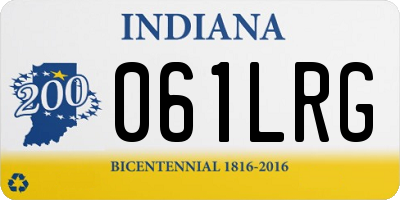 IN license plate 061LRG