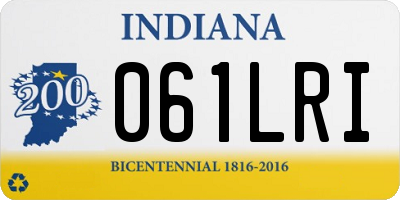 IN license plate 061LRI