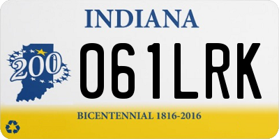 IN license plate 061LRK