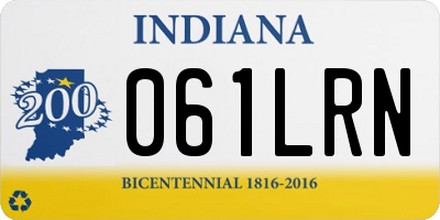 IN license plate 061LRN