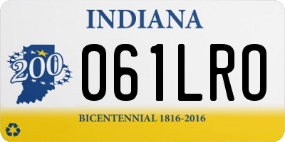 IN license plate 061LRO