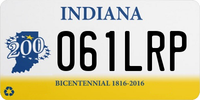 IN license plate 061LRP