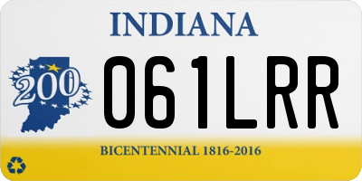 IN license plate 061LRR