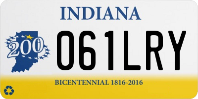 IN license plate 061LRY