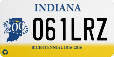 IN license plate 061LRZ