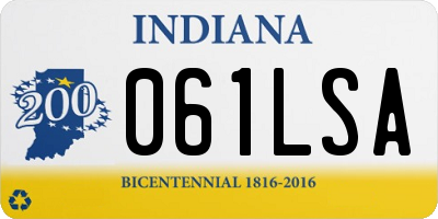 IN license plate 061LSA
