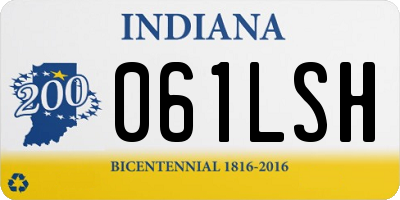 IN license plate 061LSH