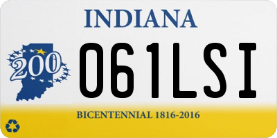 IN license plate 061LSI