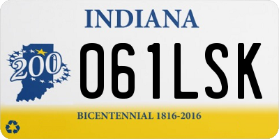 IN license plate 061LSK