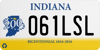 IN license plate 061LSL