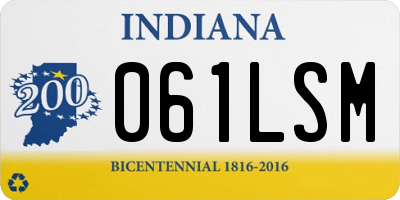 IN license plate 061LSM