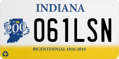 IN license plate 061LSN