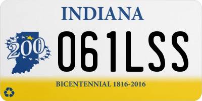 IN license plate 061LSS