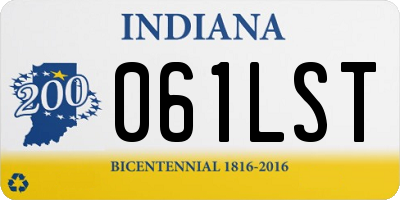 IN license plate 061LST
