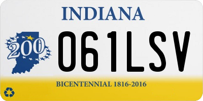 IN license plate 061LSV