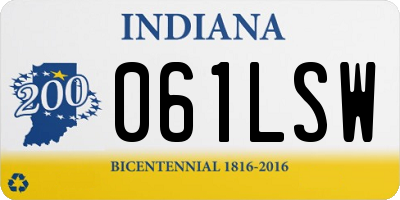 IN license plate 061LSW