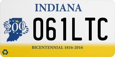 IN license plate 061LTC