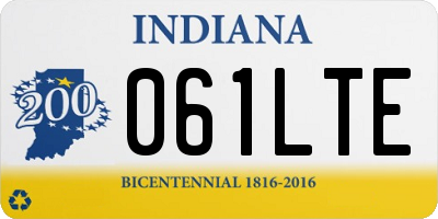 IN license plate 061LTE