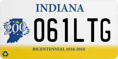 IN license plate 061LTG