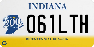IN license plate 061LTH
