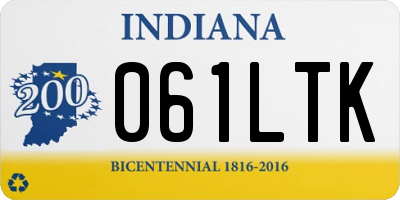 IN license plate 061LTK