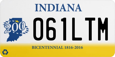 IN license plate 061LTM