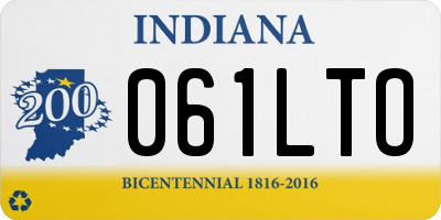 IN license plate 061LTO