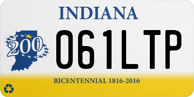 IN license plate 061LTP