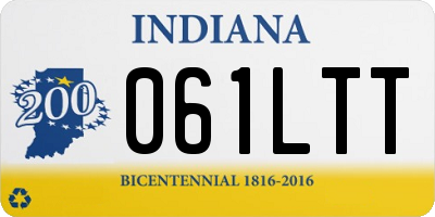 IN license plate 061LTT
