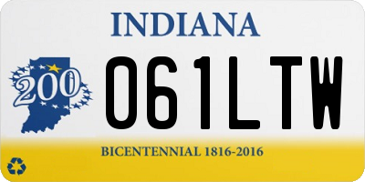 IN license plate 061LTW