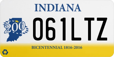IN license plate 061LTZ