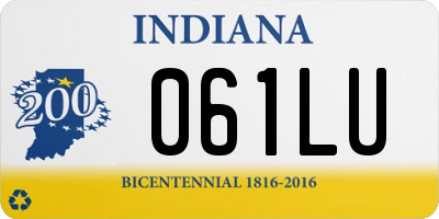 IN license plate 061LU