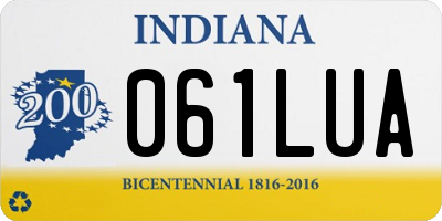 IN license plate 061LUA