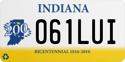 IN license plate 061LUI