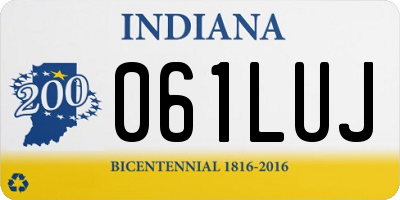 IN license plate 061LUJ