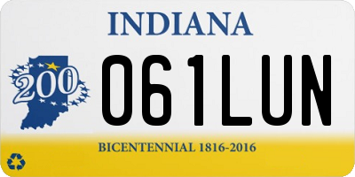 IN license plate 061LUN