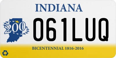 IN license plate 061LUQ
