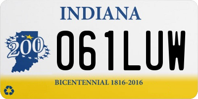 IN license plate 061LUW