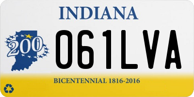 IN license plate 061LVA