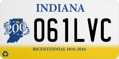 IN license plate 061LVC