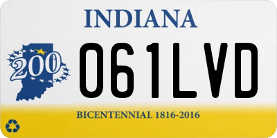 IN license plate 061LVD