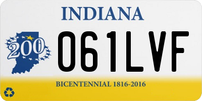 IN license plate 061LVF